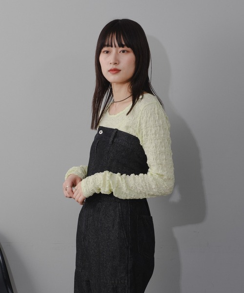 Kastane（カスタネ）の「クラッシュジャガードプルオーバー（Tシャツ/カットソー・レディース・ライム/アイボリー/ブラック・FREE）」の19枚目の写真