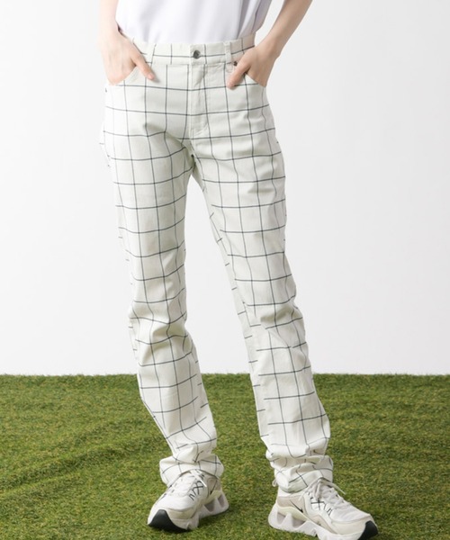 Relation(リレーション)の「総柄カツラギ/スーパーストレッチチェックパンツ(チノパンツ・メンズ・グレー系その他2/ブラック系その他/グレー系その他/ネイビー系/ベージュ系その他/ホワイト系その他/ブラック系その他3/カモフラージュ/ネイビー系1/ブラック系その他4/ホワイト系/ブラック系その他2/ブラック系その他5・X-LARGE/LARGE/XX-LARGE/MEDIUM/4/3/5/1/2)」の2枚目の写真