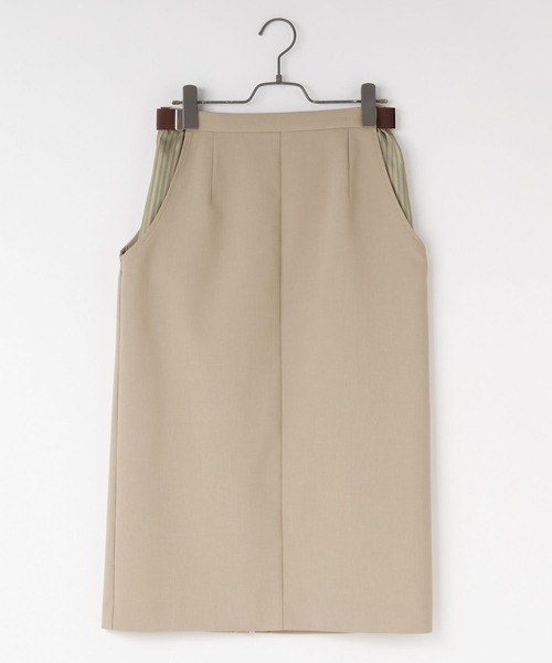 yuw（ユウ）の「サイドカットレイヤードスカート　109159（スカート・レディース・グレー/ベージュ・FREE）」の20枚目の写真