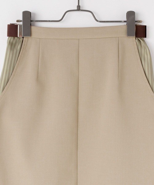 yuw（ユウ）の「サイドカットレイヤードスカート　109159（スカート・レディース・グレー/ベージュ・FREE）」の21枚目の写真