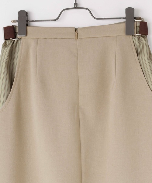 yuw（ユウ）の「サイドカットレイヤードスカート　109159（スカート・レディース・グレー/ベージュ・FREE）」の12枚目の写真