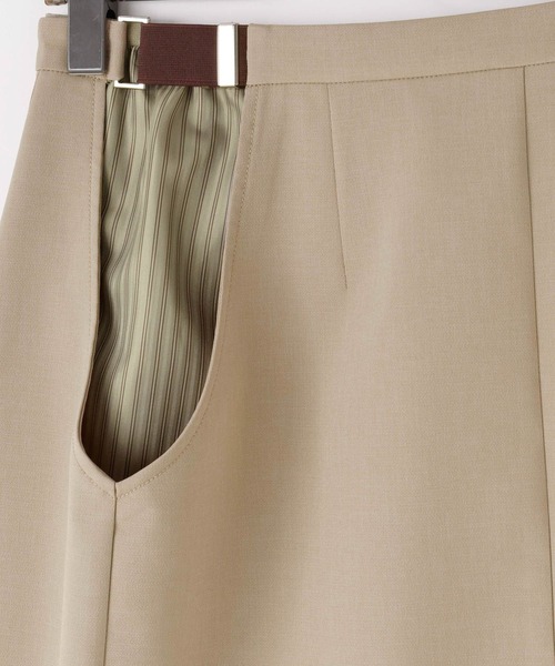 yuw（ユウ）の「サイドカットレイヤードスカート　109159（スカート・レディース・グレー/ベージュ・FREE）」の15枚目の写真