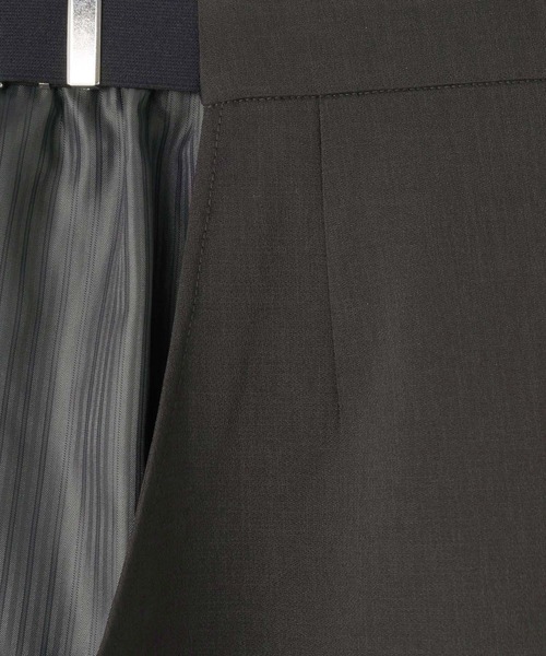 yuw（ユウ）の「サイドカットレイヤードスカート　109159（スカート・レディース・グレー/ベージュ・FREE）」の9枚目の写真