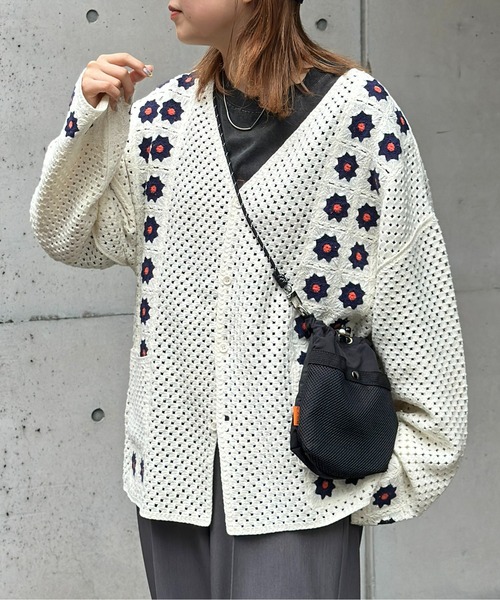 CPCM（シーピーシーエム）の「クロシェ編みカーデ（カーディガン