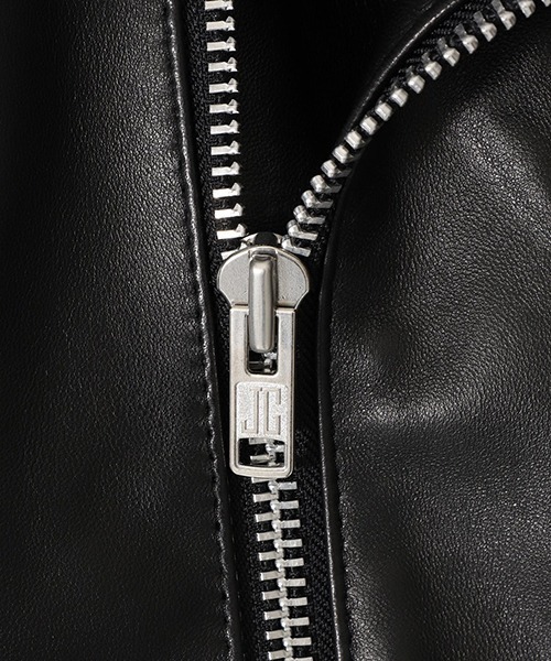 JAMES GROSE / ジェームスグロース：NEW MANILA NEW SHEEP：AW23JAM-01[MUS]（ライダースジャケット）｜JAMES GROSE（ジェームスグロース）