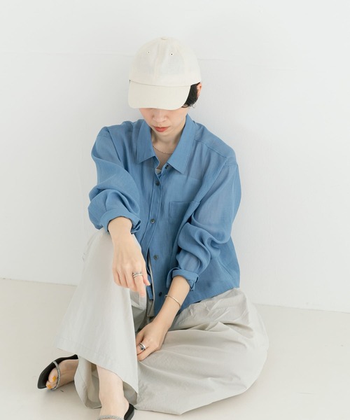 URBAN RESEARCH（アーバンリサーチ）の「リネンCAP（キャップ・レディース・ホワイト/ブラック/ベージュ系その他・FREE）」の4枚目の写真