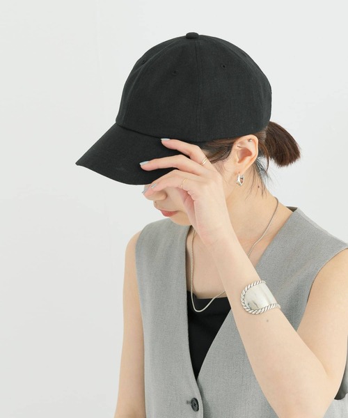 URBAN RESEARCH（アーバンリサーチ）の「リネンCAP（キャップ・レディース・ホワイト/ブラック/ベージュ系その他・FREE）」の20枚目の写真