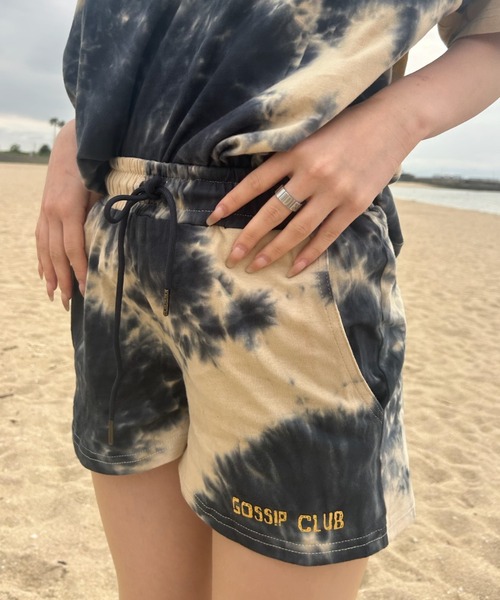 INTER FACTORY（インターファクトリー）の「AINA - タイダイ刺繍セットアップ　made in INTER FACTORY（Tシャツ/カットソー・レディース・ピンク/チャコールグレー/ホワイト/ネイビー/ブラウン・FREE）」の15枚目の写真