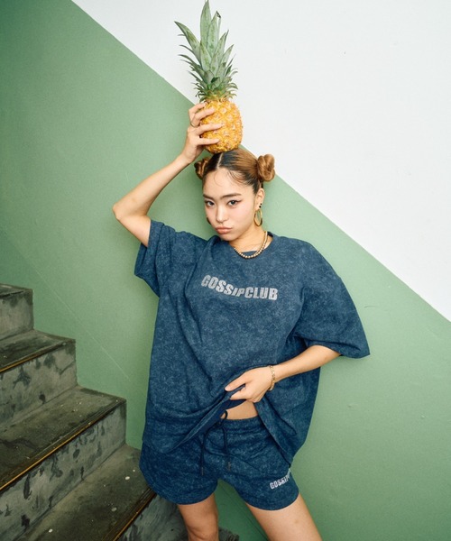 tシャツ AINA - タイダイ刺繍セットアップ　made in INTER FACTORY レディース メンズ AINA - タイダイ刺繍セットアップ made in INTER FACTORY（T