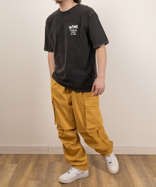 SlashDate（スラッシュデイト）の「ナチュラルストレッチワイドカーゴパンツ/オーバーサイズ/裾ドローコード（カーゴパンツ・メンズ・ホワイト/グリーン/マスタード/ブラック/ブルー・M/L/XL）」の17枚目の写真