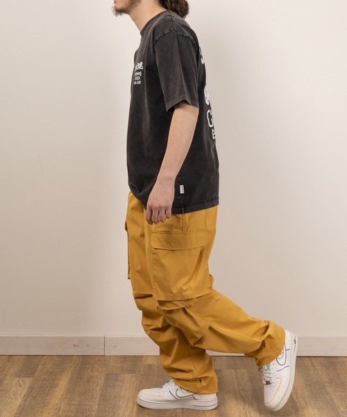 SlashDate（スラッシュデイト）の「ナチュラルストレッチワイドカーゴパンツ/オーバーサイズ/裾ドローコード（カーゴパンツ・メンズ・ホワイト/グリーン/マスタード/ブラック/ブルー・M/L/XL）」の18枚目の写真