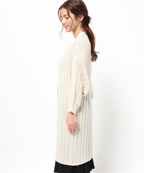 Chico（チコ）の「7分袖モモンガロングカーデ（カーディガン/ボレロ・レディース・アイボリー/グレー/ホワイト・FREE）」の12枚目の写真