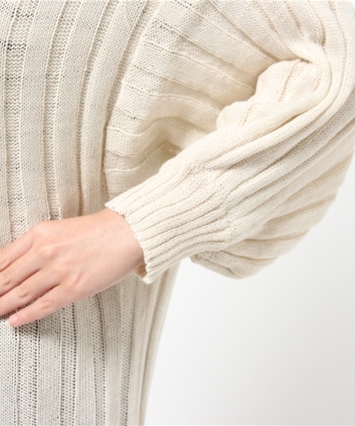 Chico（チコ）の「7分袖モモンガロングカーデ（カーディガン/ボレロ・レディース・アイボリー/グレー/ホワイト・FREE）」の6枚目の写真