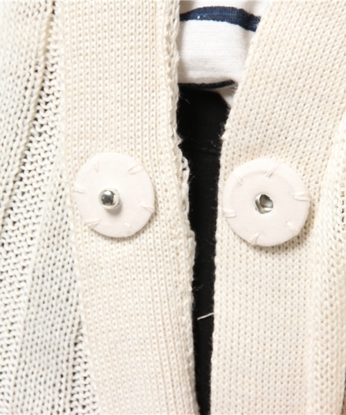 Chico（チコ）の「7分袖モモンガロングカーデ（カーディガン/ボレロ・レディース・アイボリー/グレー/ホワイト・FREE）」の9枚目の写真