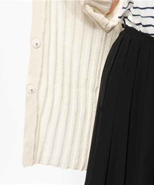 Chico（チコ）の「7分袖モモンガロングカーデ（カーディガン/ボレロ・レディース・アイボリー/グレー/ホワイト・FREE）」の10枚目の写真