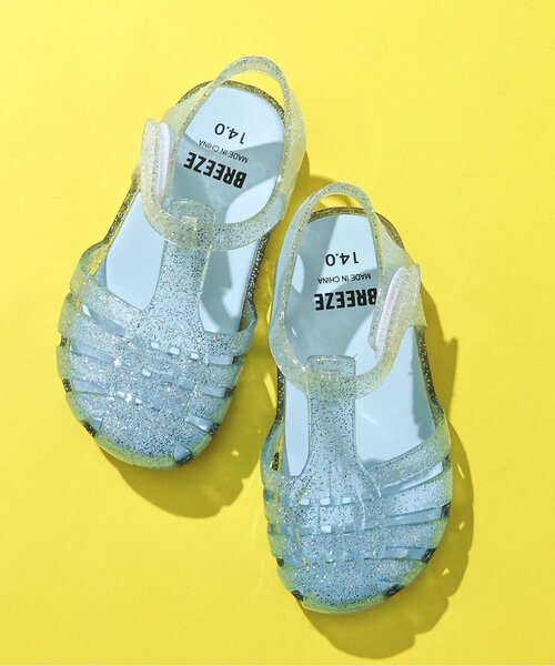 BREEZE（ブリーズ）の「ジェリーサンダル（サンダル・キッズ・ラベンダー/ピンク/サックスブルー/アイボリー/ブラック・15 /14/19/18/17/16）」の3枚目の写真