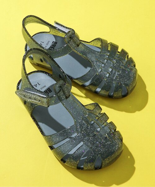 BREEZE（ブリーズ）の「ジェリーサンダル（サンダル・キッズ・ラベンダー/ピンク/サックスブルー/アイボリー/ブラック・15 /14/19/18/17/16）」の2枚目の写真