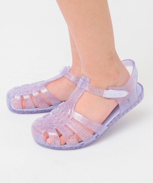 BREEZE（ブリーズ）の「ジェリーサンダル（サンダル・キッズ・ラベンダー/ピンク/サックスブルー/アイボリー/ブラック・15 /14/19/18/17/16）」の6枚目の写真