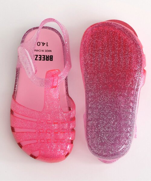 BREEZE（ブリーズ）の「ジェリーサンダル（サンダル・キッズ・ラベンダー/ピンク/サックスブルー/アイボリー/ブラック・15 /14/19/18/17/16）」の13枚目の写真