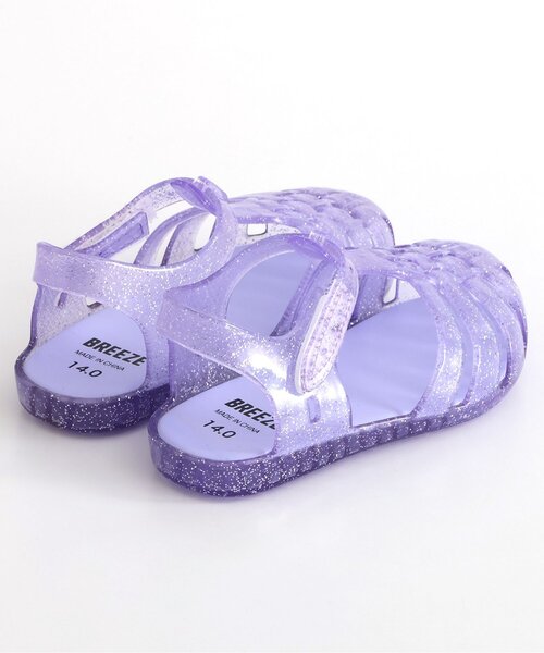 BREEZE（ブリーズ）の「ジェリーサンダル（サンダル・キッズ・ラベンダー/ピンク/サックスブルー/アイボリー/ブラック・15 /14/19/18/17/16）」の20枚目の写真