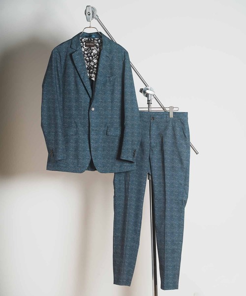 UNION STATION（ユニオンステーション）の「【セットアップ対応】360°ストレッチ メランジプリントスラックス UNION STATION by MEN’S BIGI（スラックス・メンズ・ブルー/ブルー系その他・S/M/L/LL）」の8枚目の写真