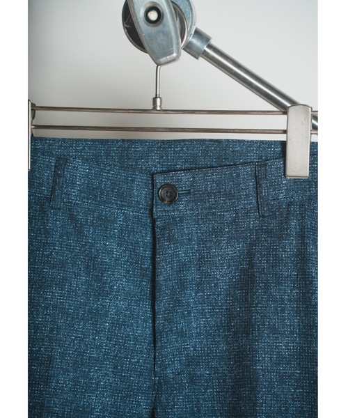 UNION STATION（ユニオンステーション）の「【セットアップ対応】360°ストレッチ メランジプリントスラックス UNION STATION by MEN’S BIGI（スラックス・メンズ・ブルー/ブルー系その他・S/M/L/LL）」の4枚目の写真