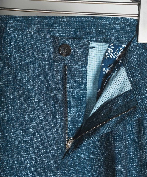 UNION STATION（ユニオンステーション）の「【セットアップ対応】360°ストレッチ メランジプリントスラックス UNION STATION by MEN’S BIGI（スラックス・メンズ・ブルー/ブルー系その他・S/M/L/LL）」の5枚目の写真