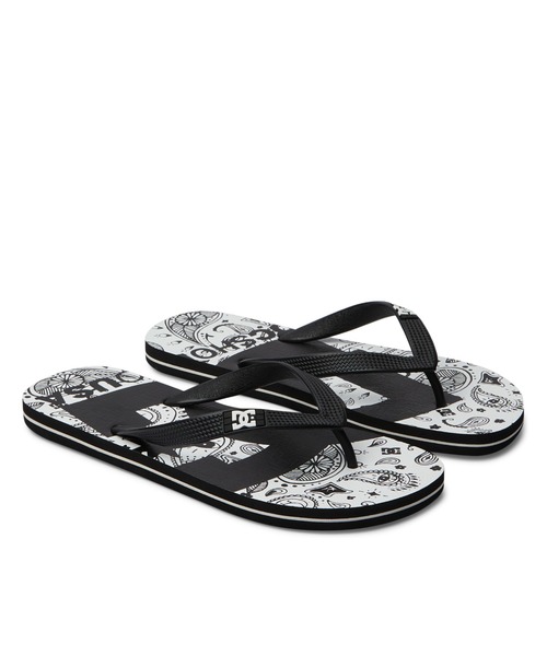 DC SHOES（ディーシーシューズ）の「SPRAY GRAFFIK/DCビーサン(ビーチサンダル）（サンダル・メンズ・ブラック系その他/ホワイト系その他/ブラウン/カモフラージュ・29cm/28cm/27cm/26cm/25cm）」の2枚目の写真