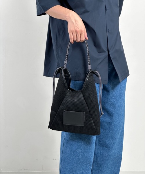 《ユニセックスアイテム》3WAY MESH MINI SHOULDER BAG / ミニメッシュパラコードショルダーバッグ（ショルダーバッグ）｜KACCO（カッコ）