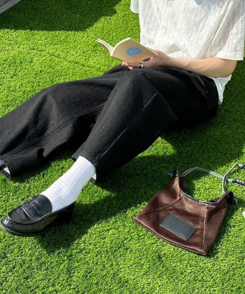 《ユニセックスアイテム》3WAY MESH MINI SHOULDER BAG / ミニメッシュパラコードショルダーバッグ（ショルダーバッグ）｜KACCO（カッコ）