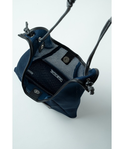 《ユニセックスアイテム》3WAY MESH MINI SHOULDER BAG / ミニメッシュパラコードショルダーバッグ（ショルダーバッグ）｜KACCO（カッコ）