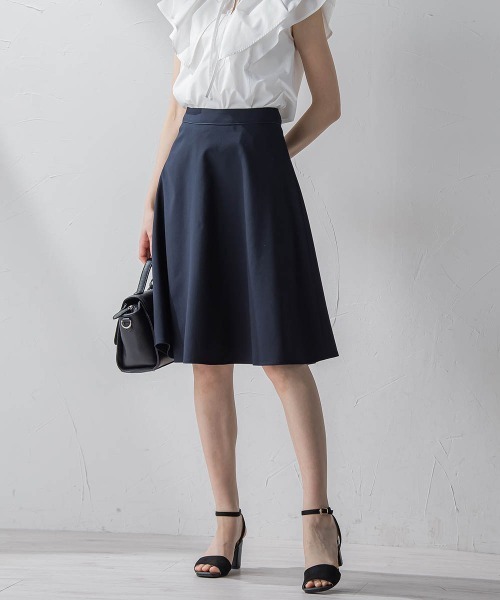 ketty(ケティ)の「【New Desigh】美シルエットフレアスカート≪洗濯機で洗える≫(スカート・レディース・ネイビー/ベージュ/ブラック/ライトグレー/オフホワイト・S/M/L/XS)」の5枚目の写真