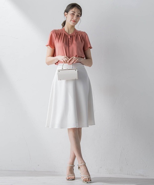 ketty(ケティ)の「【New Desigh】美シルエットフレアスカート≪洗濯機で洗える≫(スカート・レディース・ネイビー/ベージュ/ブラック/ライトグレー/オフホワイト・S/M/L/XS)」の17枚目の写真