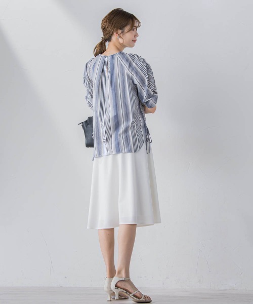 ketty(ケティ)の「【New Desigh】美シルエットフレアスカート≪洗濯機で洗える≫(スカート・レディース・ネイビー/ベージュ/ブラック/ライトグレー/オフホワイト・S/M/L/XS)」の21枚目の写真