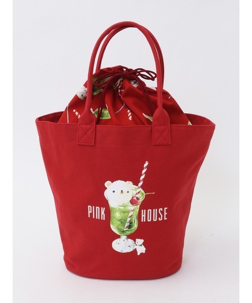 PINK HOUSE（ピンクハウス）の「クリームソーダプリントバッグ（トート