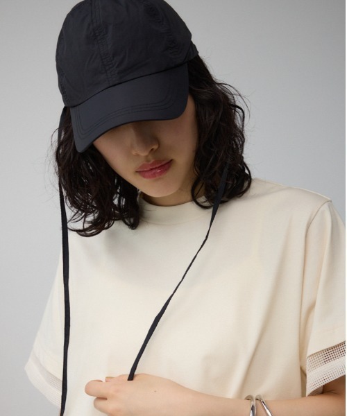 AZUL by moussy（アズールバイマウジー）の「ウォーターリペレントアジャスタブルキャップ（キャップ・レディース・ブラック/アイボリー/ライトカーキ・FREE）」の3枚目の写真