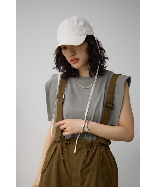 AZUL by moussy（アズールバイマウジー）の「ウォーターリペレントアジャスタブルキャップ（キャップ・レディース・ブラック/アイボリー/ライトカーキ・FREE）」の5枚目の写真