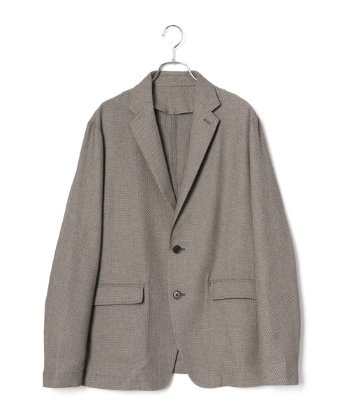 LE CERCLE par rope'(ルセルクルパーロペ)の「【mens】【セットアップ対応】メランジドビータイプAジャケット(テーラードジャケット・メンズ・グレー系その他/ブルー系その他/レッド系その他・L/M)」の1枚目の写真