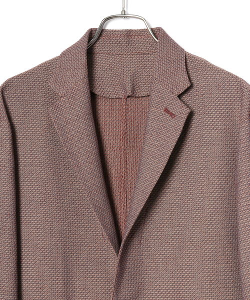 LE CERCLE par rope'(ルセルクルパーロペ)の「【mens】【セットアップ対応】メランジドビータイプAジャケット(テーラードジャケット・メンズ・グレー系その他/ブルー系その他/レッド系その他・L/M)」の5枚目の写真