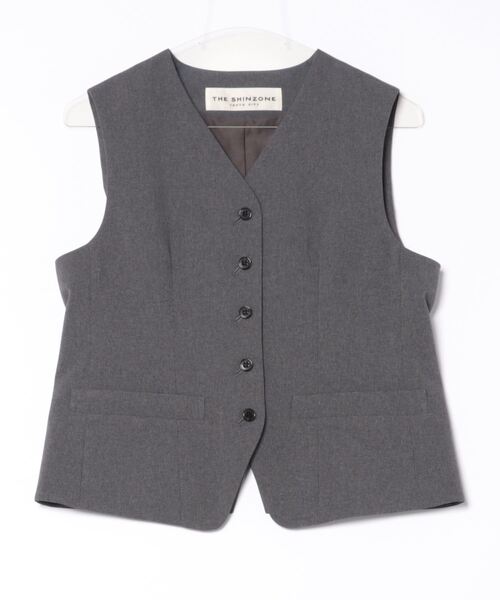 THE SHINZONE CHRYSLER GILET(グレーベスト) THE SHINZONE（ザ シンゾーン）の「CHRYSLER GILET（ベスト）」 - WEAR