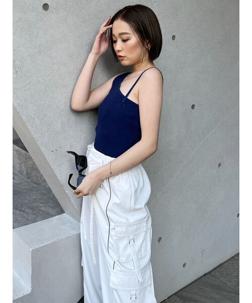 MURUA(ムルーア)の「ラインカーゴパンツ(カーゴパンツ・レディース・グレー/ホワイト/グリーン・2/1)」の9枚目の写真