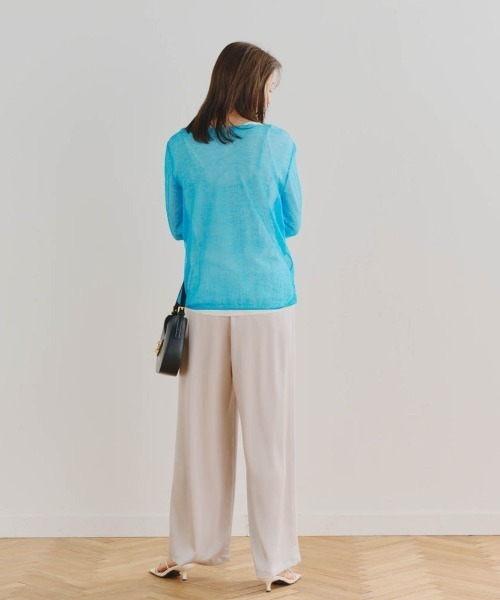 【セール】ざっくりシアーニット≪手洗い可能≫（ニット/セーター）｜Droite lautreamont（ドロワットロートレアモン）