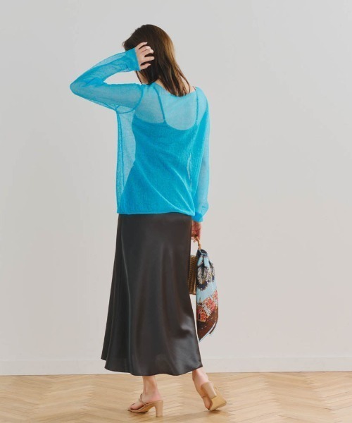 【セール】ざっくりシアーニット≪手洗い可能≫（ニット/セーター）｜Droite lautreamont（ドロワットロートレアモン）