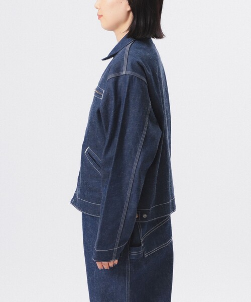 【A×BEAMS BOY】エィス ビームスボーイ フリル デニムジャケット A×BEAMS BOY】エィス ビームスボーイ フリル デニムジャケット