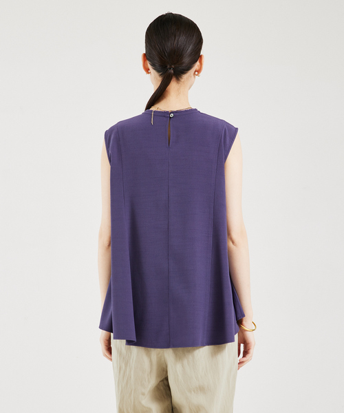 qualite（カリテ）の「ストラップギャザーブラウス（シャツ/ブラウス・レディース・オフホワイト/パープル系その他/イエロー系その他・フリー）」の19枚目の写真