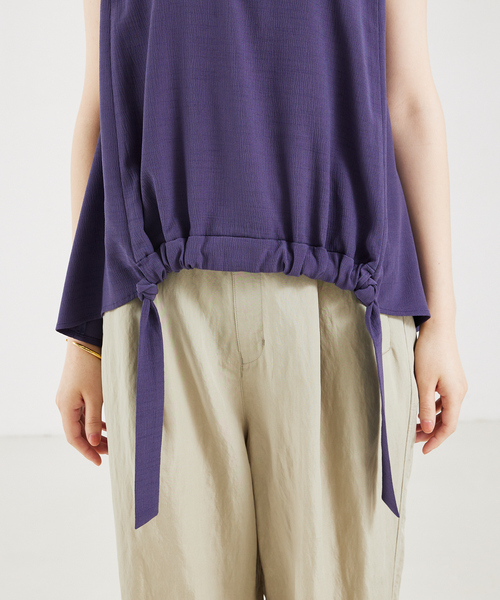 qualite（カリテ）の「ストラップギャザーブラウス（シャツ/ブラウス・レディース・オフホワイト/パープル系その他/イエロー系その他・フリー）」の22枚目の写真