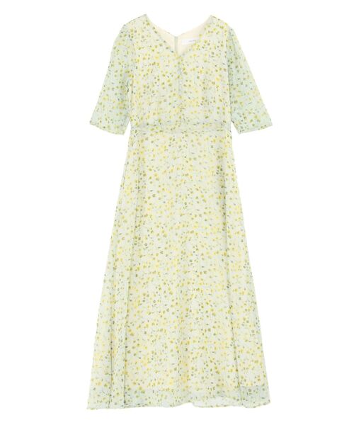 【セール】フラワーパターンVネックワンピース(ワンピース)|LAGUNAMOON(ラグナムーン)