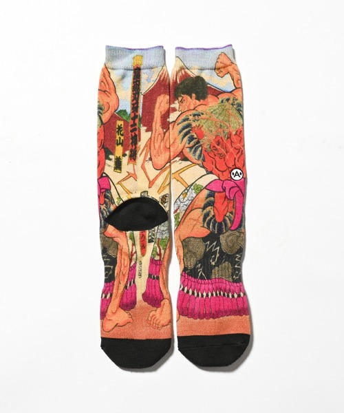 Lafayette(ラファイエット)の「A-KILLER × THREE TIDES TATTOO x バキ道 / グラップラー刃牙 SOCKS 花山薫 靴下 bkakttt-004(ソックス/靴下・メンズ・マルチ・ONE SIZE)」の2枚目の写真