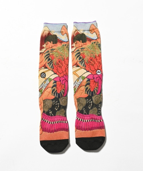 Lafayette(ラファイエット)の「A-KILLER × THREE TIDES TATTOO x バキ道 / グラップラー刃牙 SOCKS 花山薫 靴下 bkakttt-004(ソックス/靴下・メンズ・マルチ・ONE SIZE)」の3枚目の写真