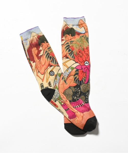 Lafayette(ラファイエット)の「A-KILLER × THREE TIDES TATTOO x バキ道 / グラップラー刃牙 SOCKS 花山薫 靴下 bkakttt-004(ソックス/靴下・メンズ・マルチ・ONE SIZE)」の4枚目の写真